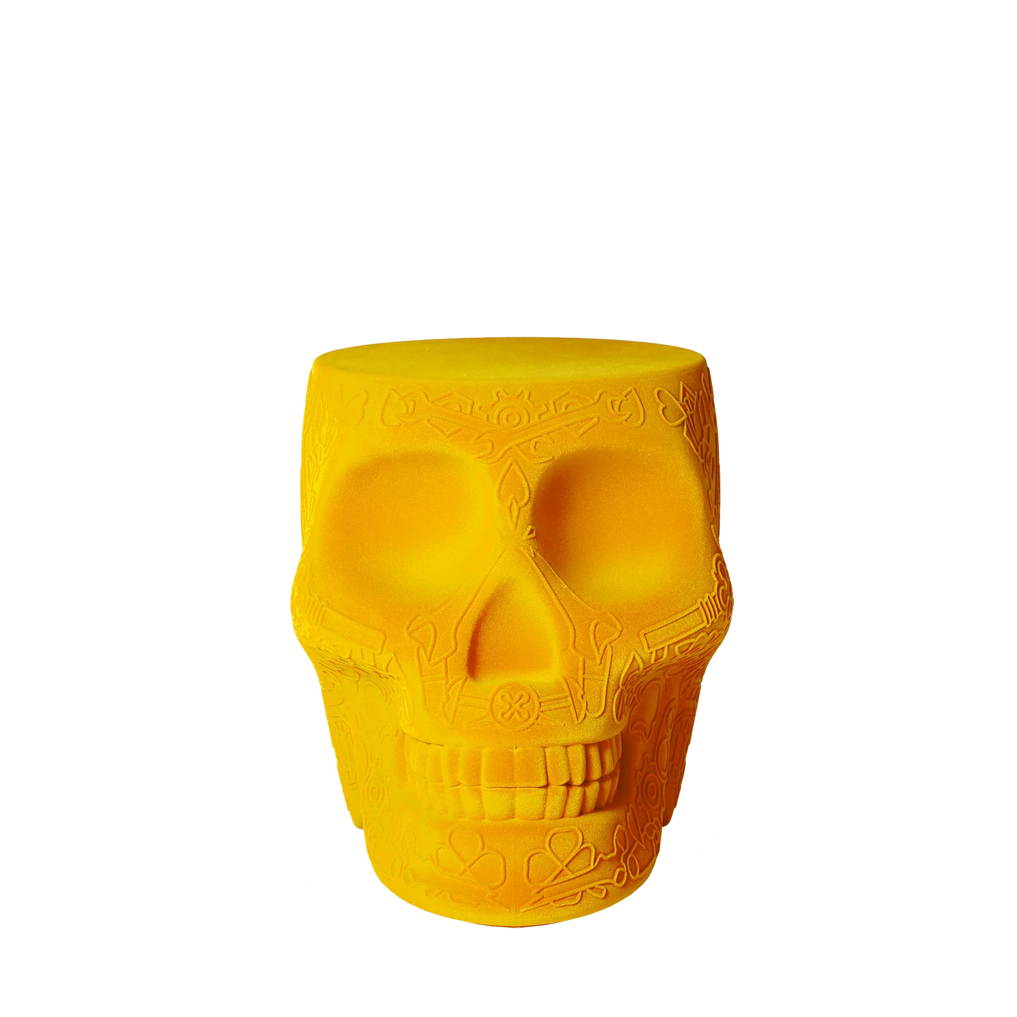 Qeeboo Mexico Stool & Sidetable Velvet Finish