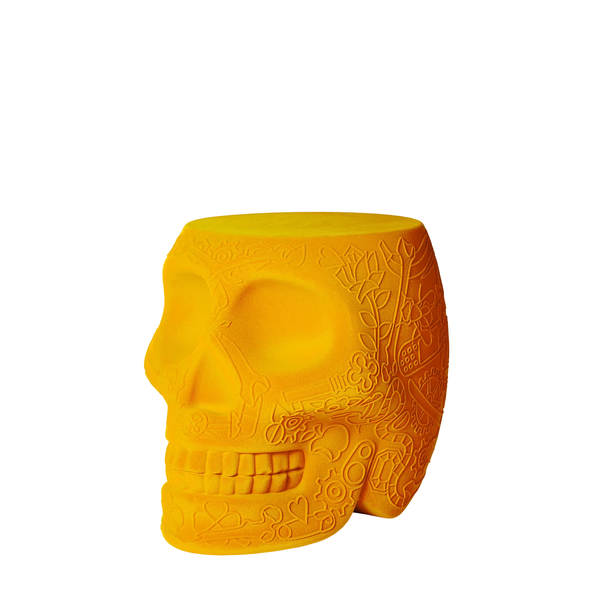 Qeeboo Mexico Stool & Sidetable Velvet Finish