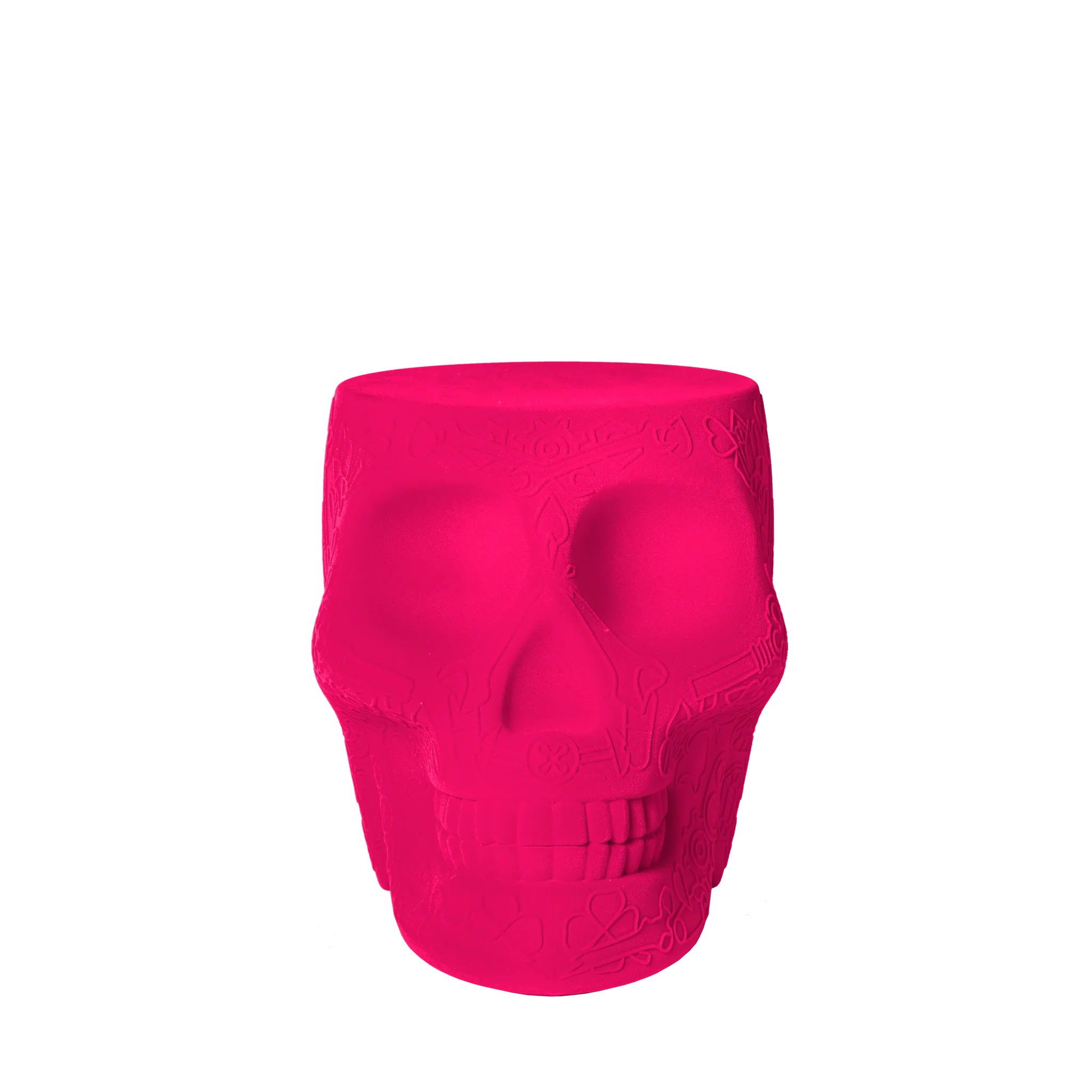 Qeeboo Mexico Stool & Sidetable Velvet Finish