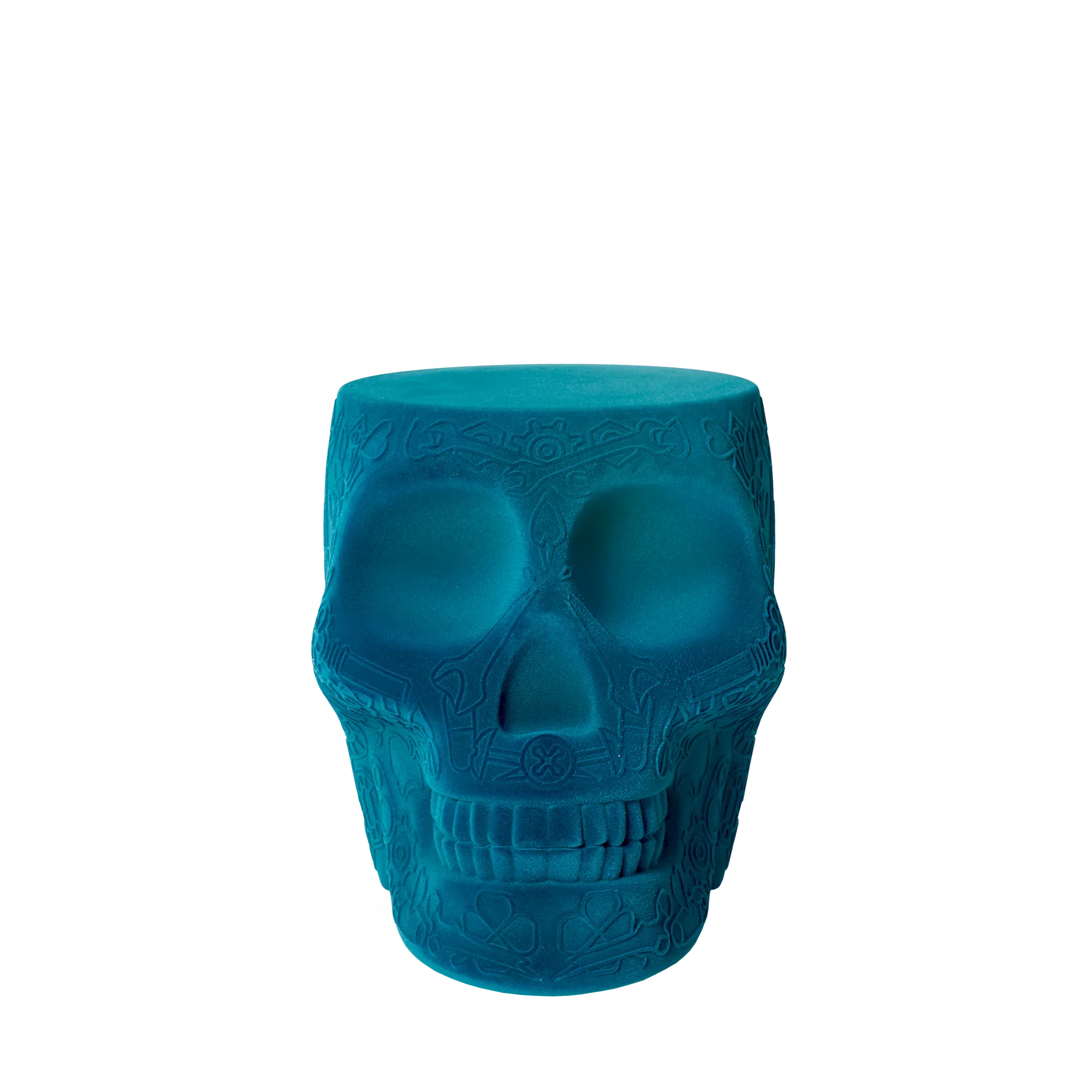 Qeeboo Mexico Stool & Sidetable Velvet Finish