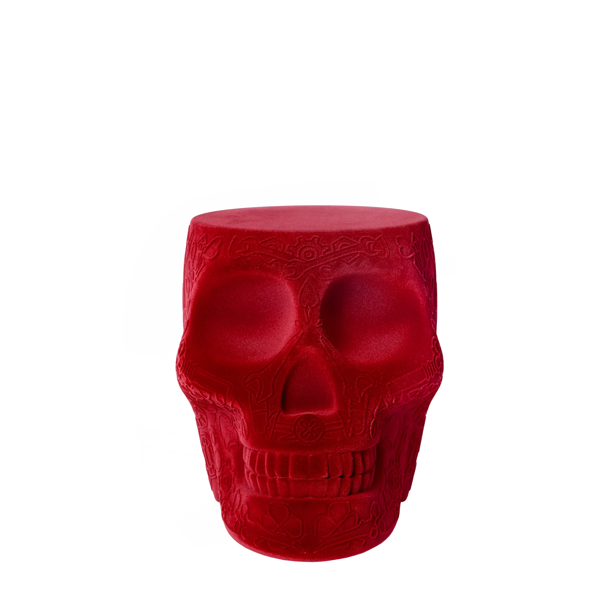 Qeeboo Mexico Stool & Sidetable Velvet Finish