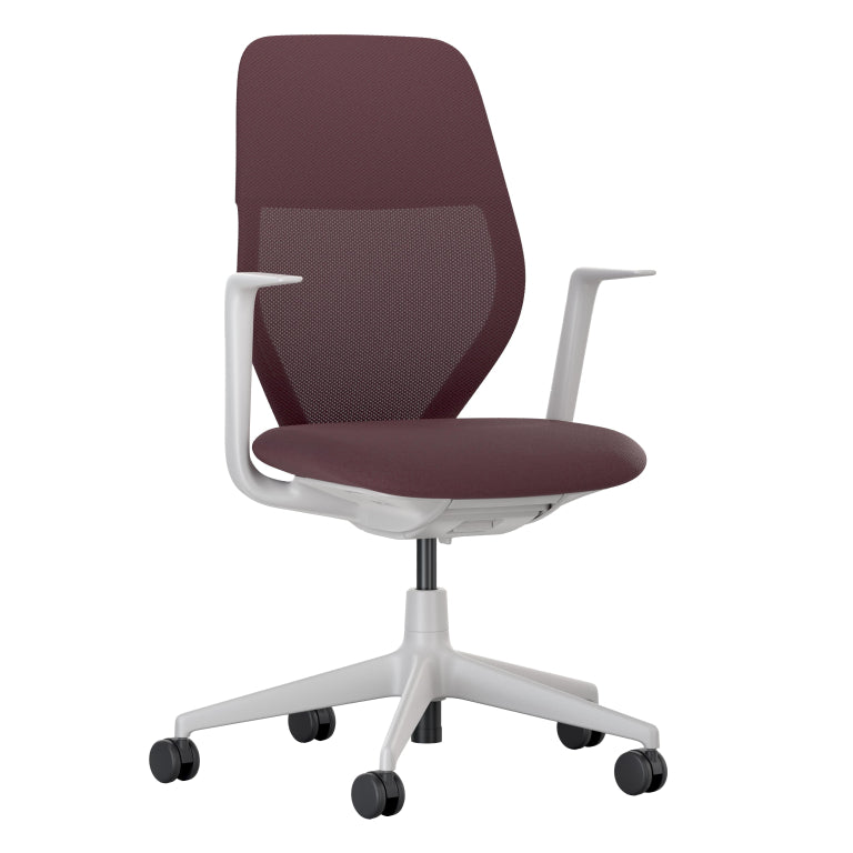 Vitra ACX Mesh fixed bureaustoel grijs onderstel