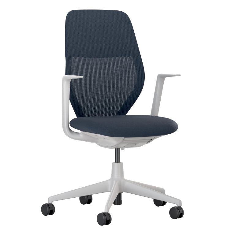 Vitra ACX Mesh fixed bureaustoel grijs onderstel