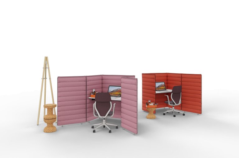 Vitra ACX Mesh fixed bureaustoel grijs onderstel