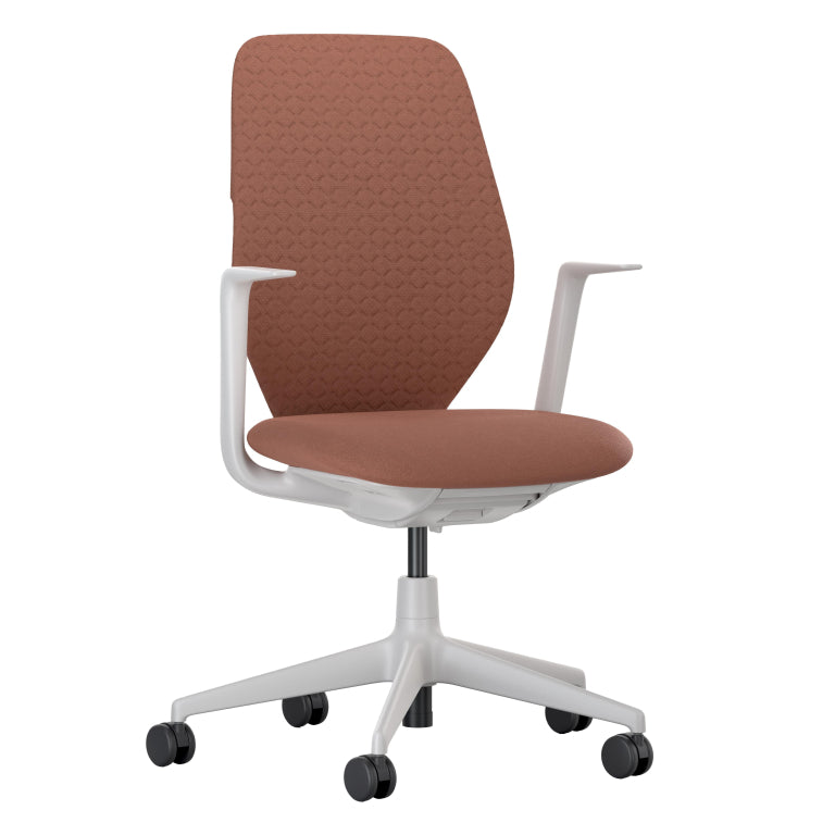 Vitra ACX Soft fixed bureaustoel grijs onderstel