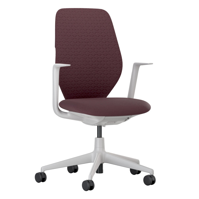 Vitra ACX Soft fixed bureaustoel grijs onderstel