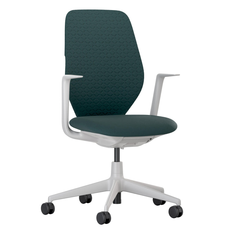 Vitra ACX Soft fixed bureaustoel grijs onderstel