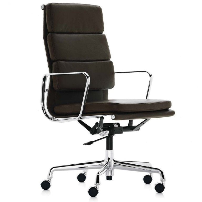 Vitra EA 219 bureaustoel leder