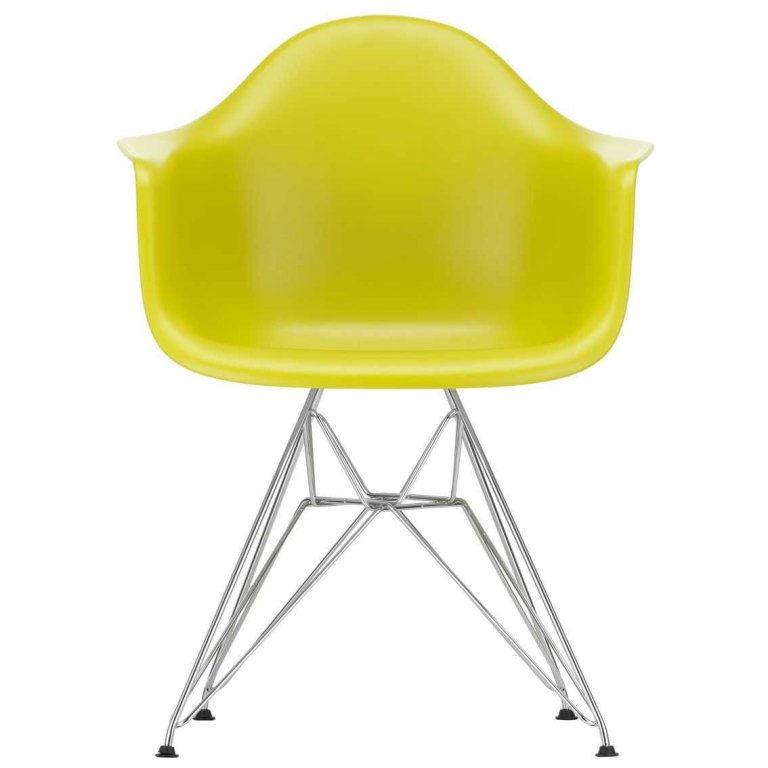 Vitra Eames DAR stoel verchroomd onderstel