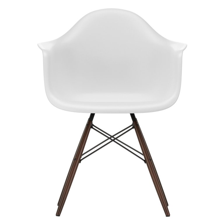 Vitra Eames DAW stoel donker esdoorn onderstel