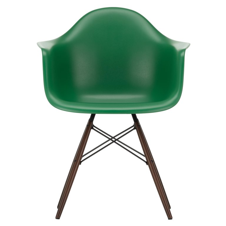 Vitra Eames DAW stoel donker esdoorn onderstel