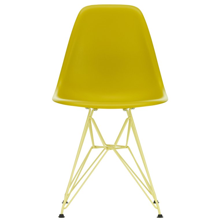 Vitra Eames DSR Colours stoel Pebble, onderstel