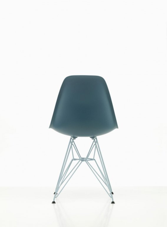Vitra Eames DSR Colours stoel Pebble, onderstel