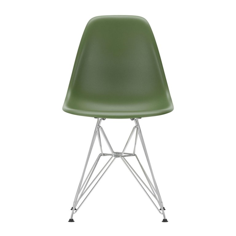Vitra Eames DSR stoel verchroomd onderstel