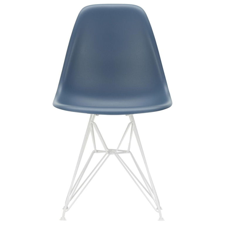 Vitra Eames DSR stoel wit gepoedercoat onderstel