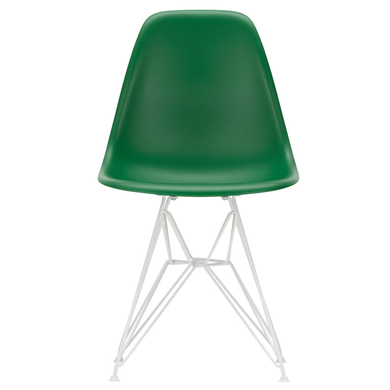 Vitra Eames DSR stoel wit gepoedercoat onderstel