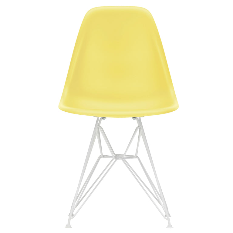 Vitra Eames DSR stoel wit gepoedercoat onderstel