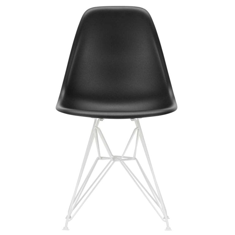 Vitra Eames DSR stoel wit gepoedercoat onderstel