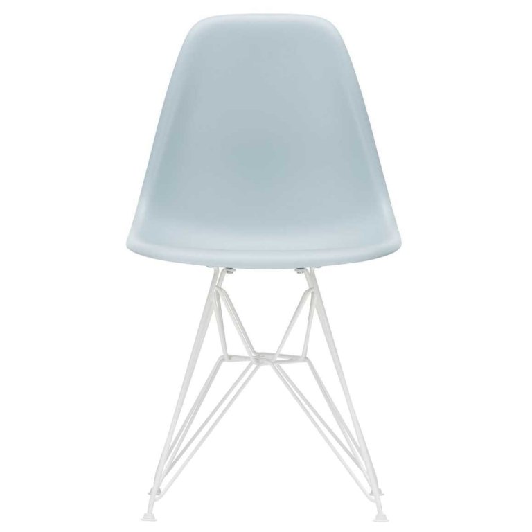 Vitra Eames DSR stoel wit gepoedercoat onderstel