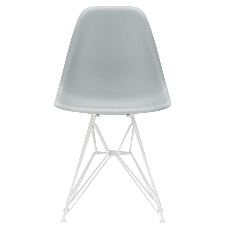 Vitra Eames DSR stoel wit gepoedercoat onderstel