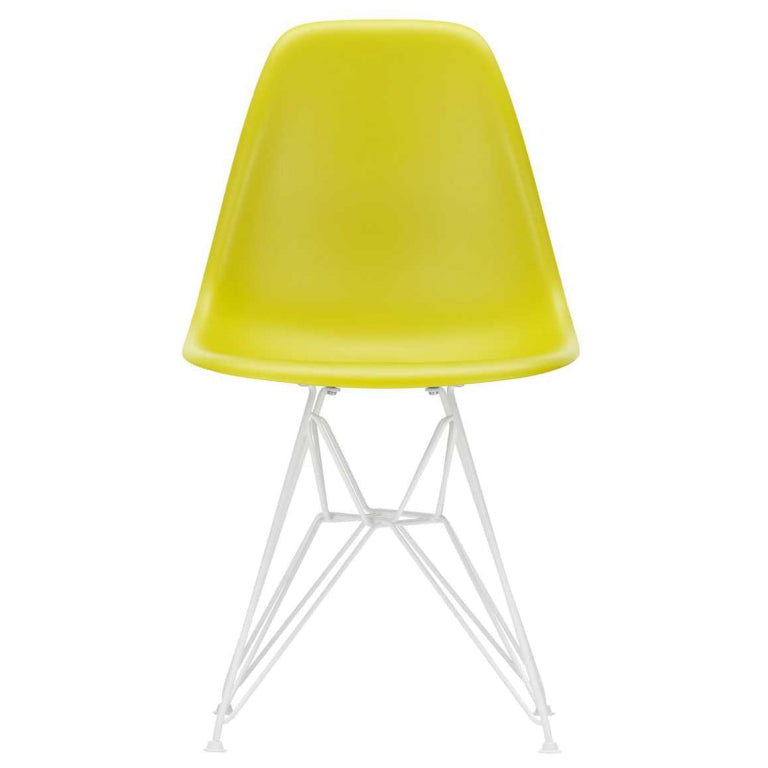Vitra Eames DSR stoel wit gepoedercoat onderstel