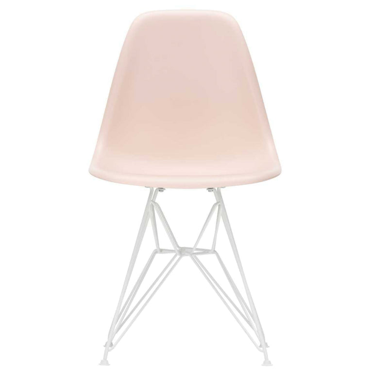 Vitra Eames DSR stoel wit gepoedercoat onderstel