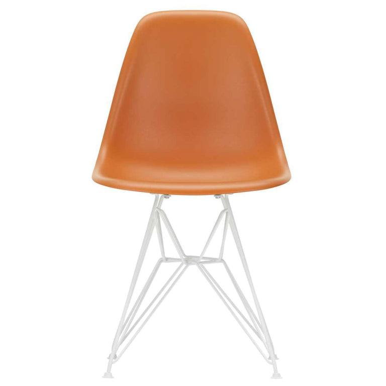 Vitra Eames DSR stoel wit gepoedercoat onderstel