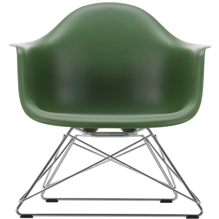 Vitra Eames LAR loungestoel verchroomd onderstel