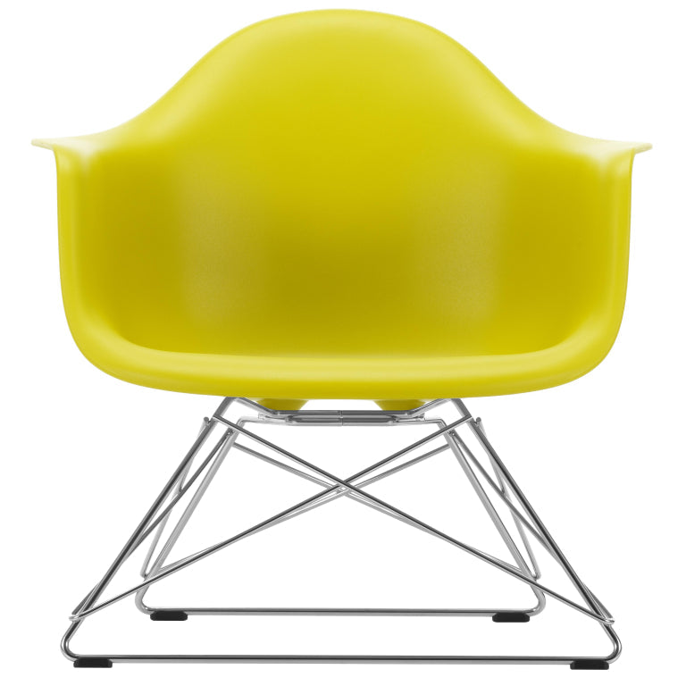 Vitra Eames LAR loungestoel verchroomd onderstel