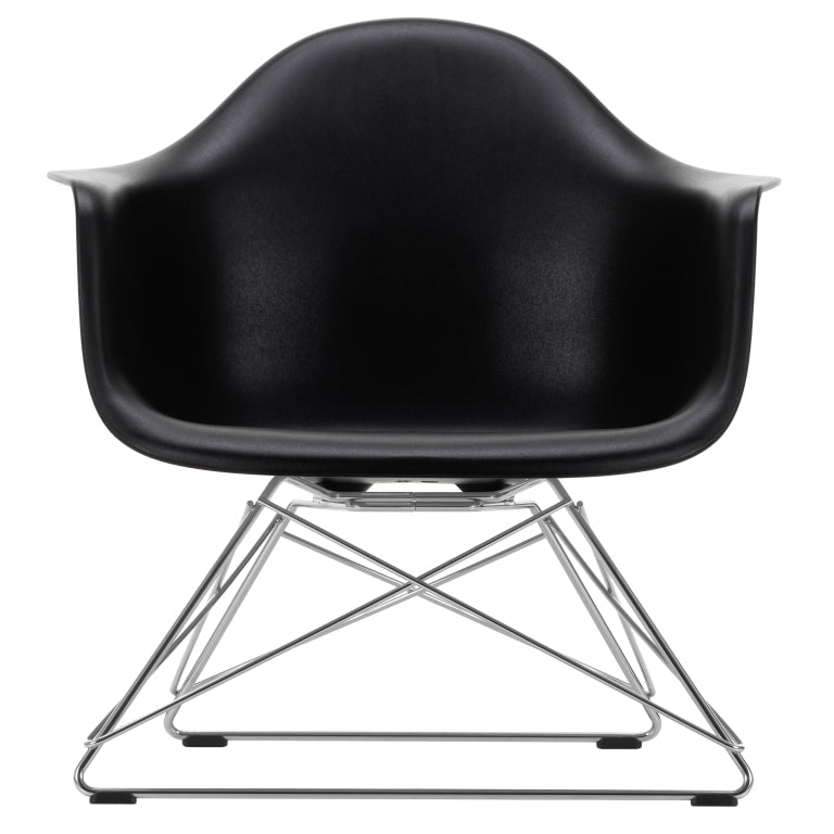 Vitra Eames LAR loungestoel verchroomd onderstel