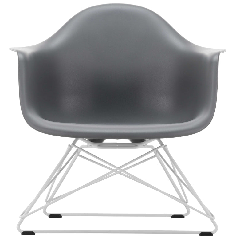 Vitra Eames LAR loungestoel wit onderstel