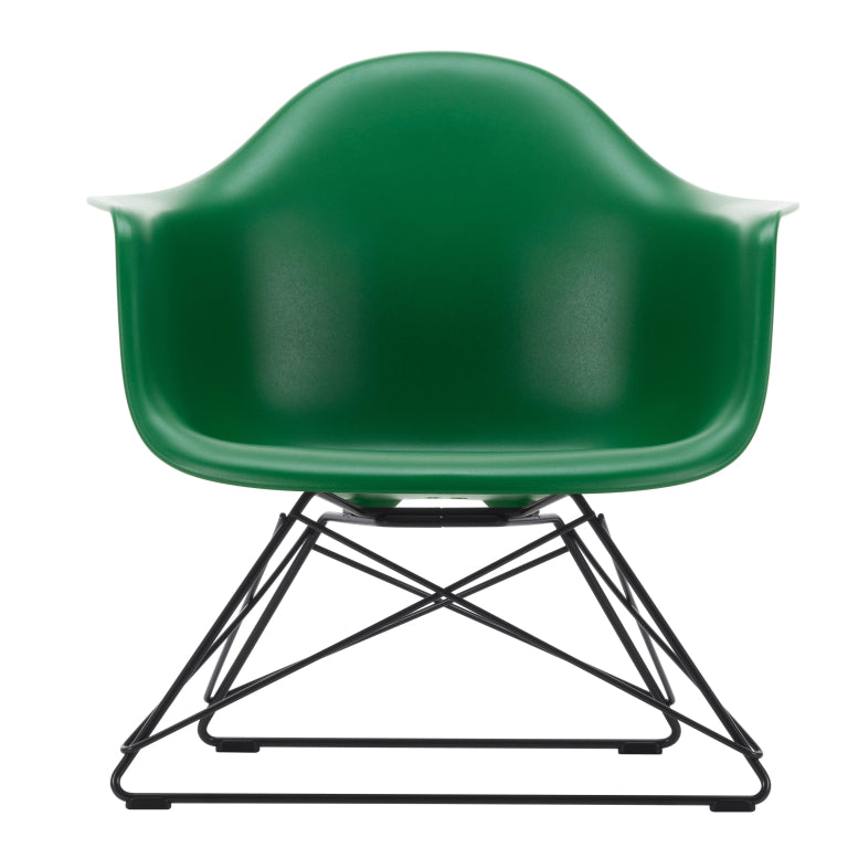 Vitra Eames LAR loungestoel zwart onderstel
