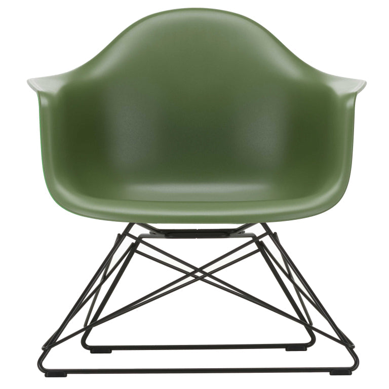 Vitra Eames LAR loungestoel zwart onderstel