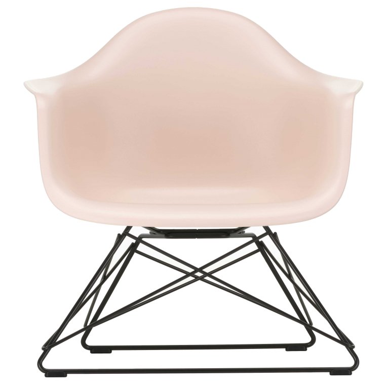 Vitra Eames LAR loungestoel zwart onderstel
