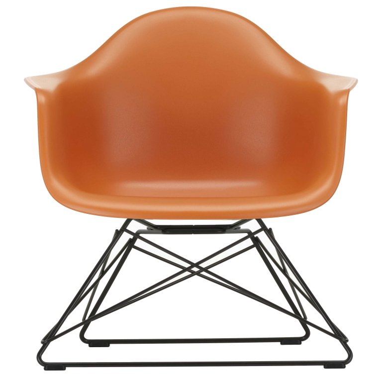 Vitra Eames LAR loungestoel zwart onderstel
