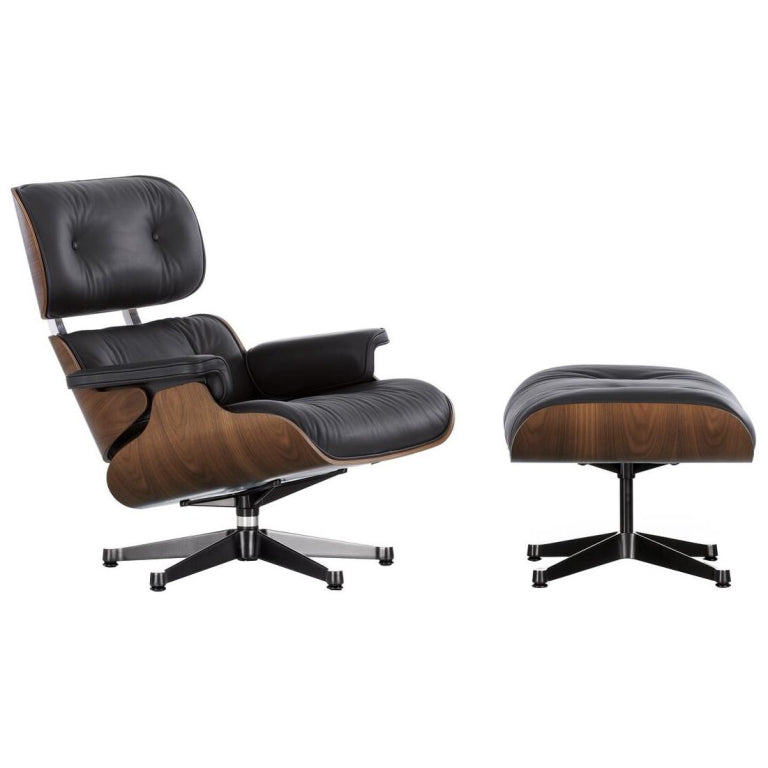 Vitra VitraEames Lounge chair met Ottoman fauteuil (nieuwe afmetingen)
