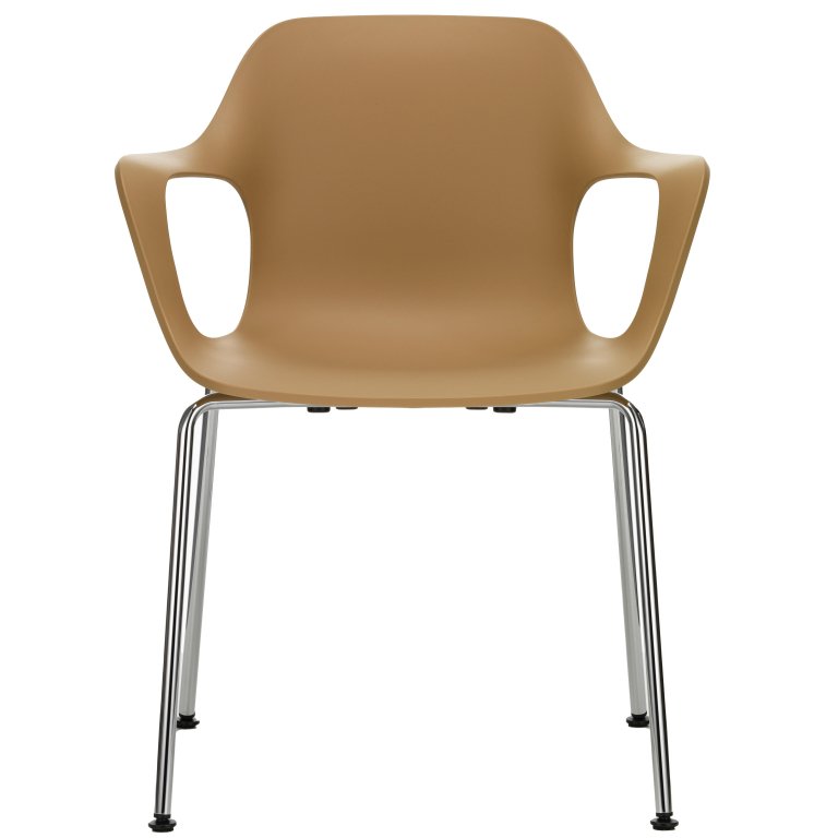 Vitra HAL RE armchair verchroomd onderstel