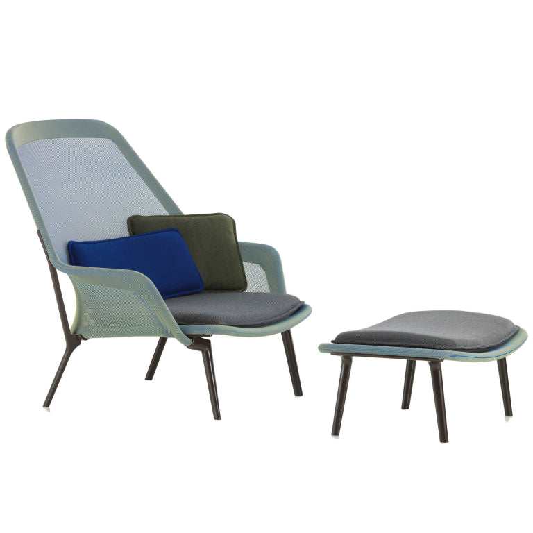 Vitra Slow chair met Ottoman loungestoel