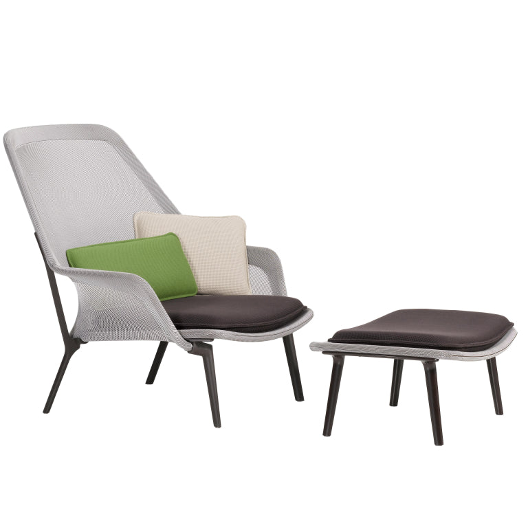 Vitra Slow chair met Ottoman loungestoel