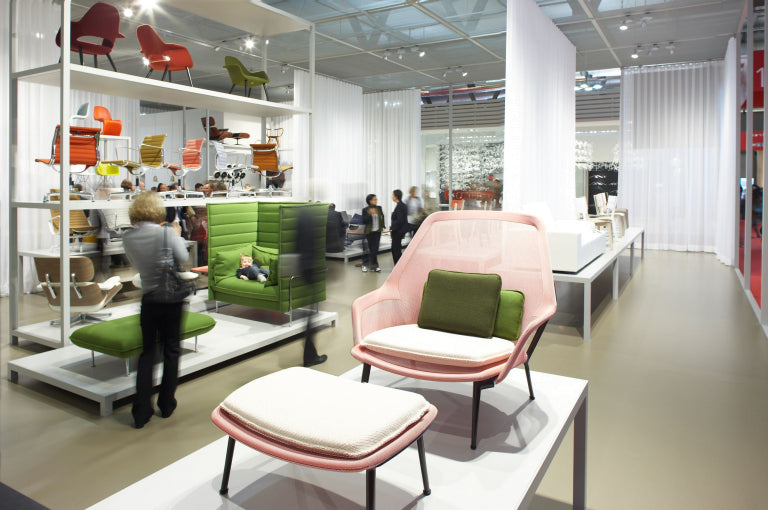 Vitra Slow chair met Ottoman loungestoel