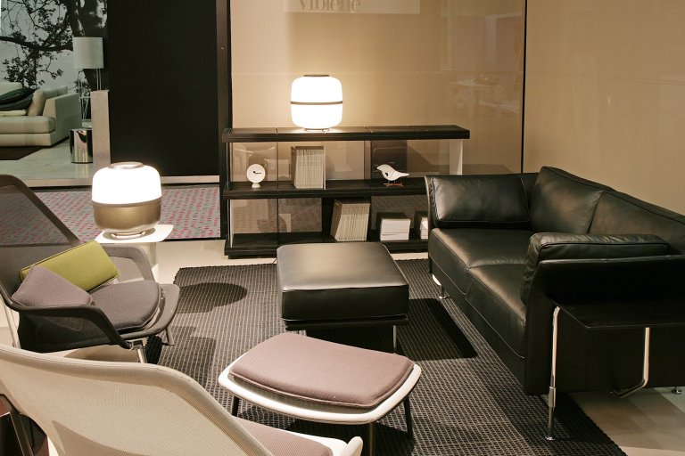 Vitra Slow chair met Ottoman loungestoel