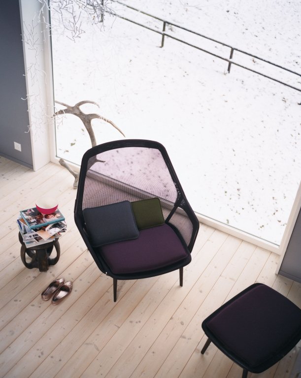 Vitra Slow chair met Ottoman loungestoel