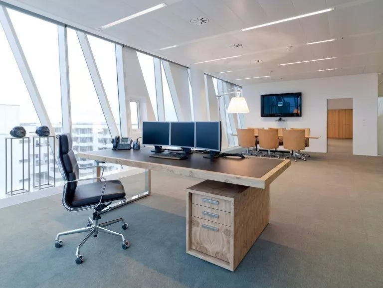 Vitra EA 219 bureaustoel leder