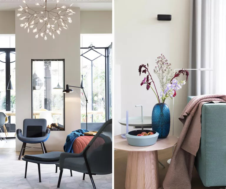 Vitra Slow chair met Ottoman loungestoel