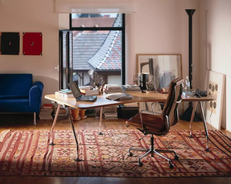 Vitra EA 219 bureaustoel leder