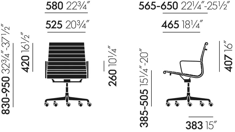 Vitra EA 117 bureaustoel
