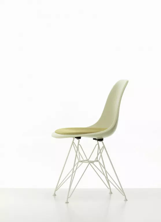 Vitra Eames DSR stoel fiberglass vast zitkussen, classic red