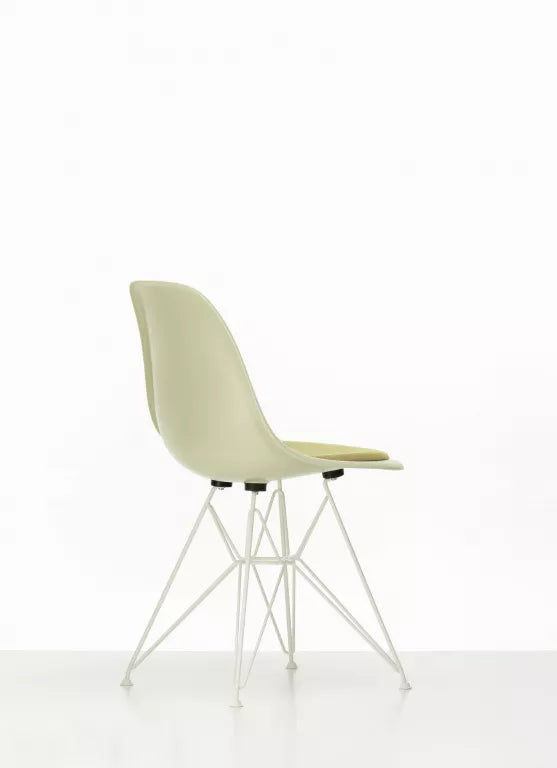 Vitra Eames DSR stoel fiberglass vast zitkussen, classic red