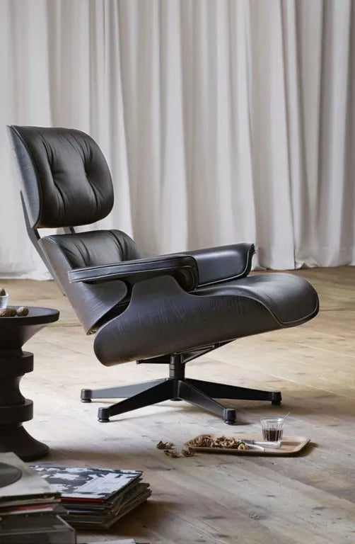 Vitra Eames Lounge chair fauteuil (nieuwe afmetingen) zwart