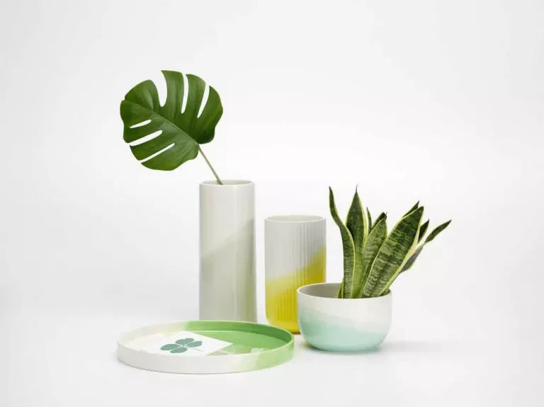 Vitr aHerringbone Vessels vaas glad
